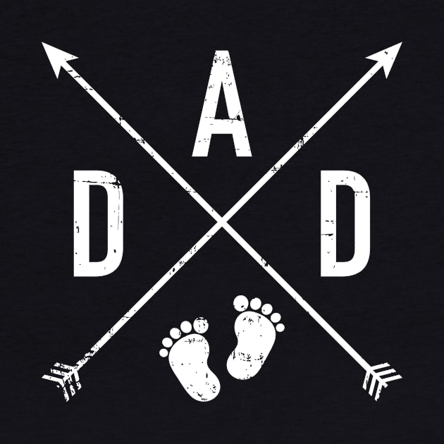 Dad hipster cross baby feet by Designzz